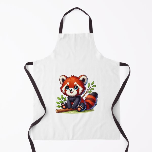 Item preview, Adorable cartoon red panda sitting on a branch with a playful expression. designed and sold by cave-canvas.