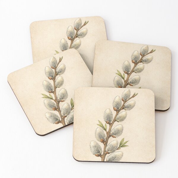Item preview, Vintage Pussy Willow Botanical Print - Antique Salix Spring Wall Art designed and sold by Darlin8888.