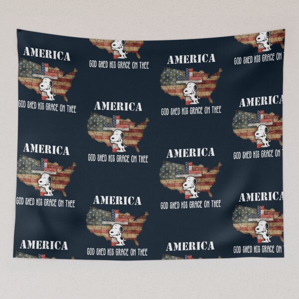 Item preview, Snoopy America - God Shed His Grace On Thee designed and sold by moamaxshop.