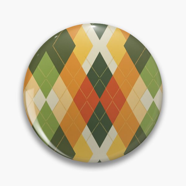 Item preview, Retro 70s Argyle Seamless Pattern – Burnt Orange Mustard Avocado Mid Century Modern Geometric Diamond Print designed and sold by Tamas Das.