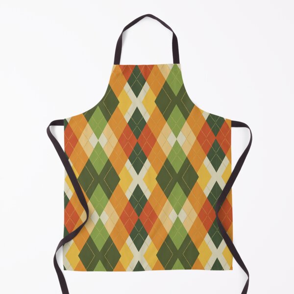 Item preview, Retro 70s Argyle Seamless Pattern – Burnt Orange Mustard Avocado Mid Century Modern Geometric Diamond Print designed and sold by Tamas Das.
