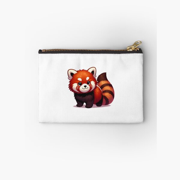 Item preview, Adorable cartoon red panda with fluffy fur and big eyes, looking playful and cheerful. designed and sold by cave-canvas.