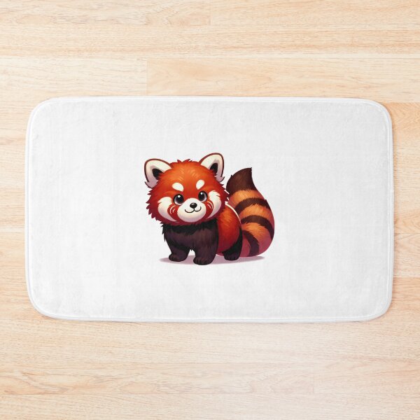 Item preview, Adorable cartoon red panda with fluffy fur and big eyes, looking playful and cheerful. designed and sold by cave-canvas.