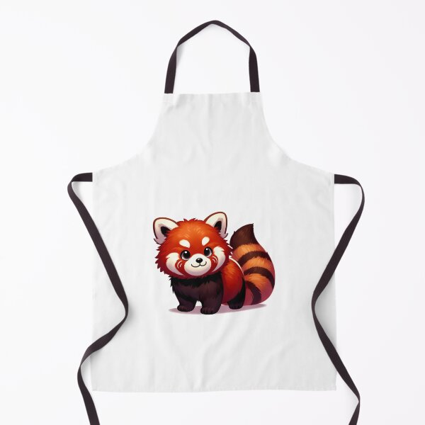 Item preview, Adorable cartoon red panda with fluffy fur and big eyes, looking playful and cheerful. designed and sold by cave-canvas.