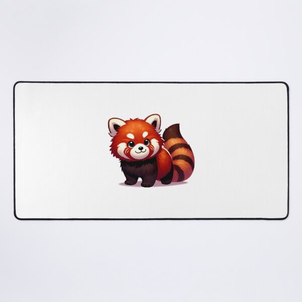 Item preview, Adorable cartoon red panda with fluffy fur and big eyes, looking playful and cheerful. designed and sold by cave-canvas.