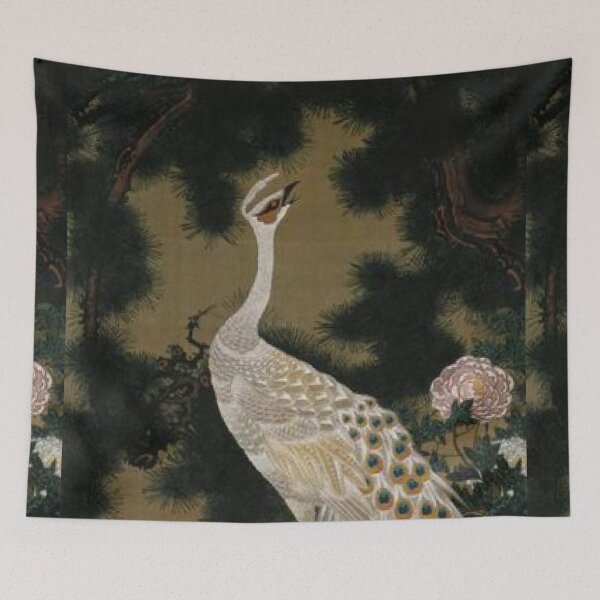 Item preview, Old Pine Tree and Peacock designed and sold by SharonTheFirst.