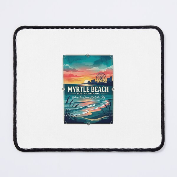Item preview, Aesthetic Myrtle Beach Sunset Watercolor - Where the Ocean Meets Sky designed and sold by MyrtlesBest.