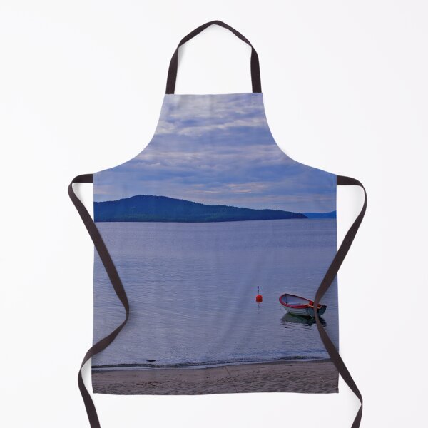 Item preview, Anchored rowing boat by lake designed and sold by EuropeZigZag.