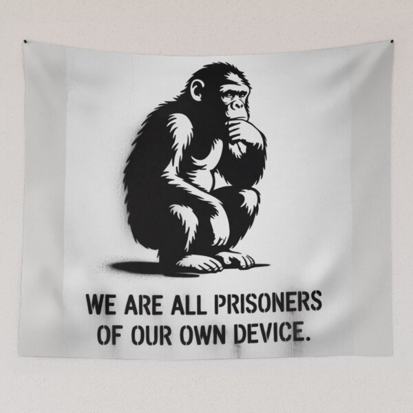 Item preview, We are all prisoners of our own device. designed and sold by 123ks.