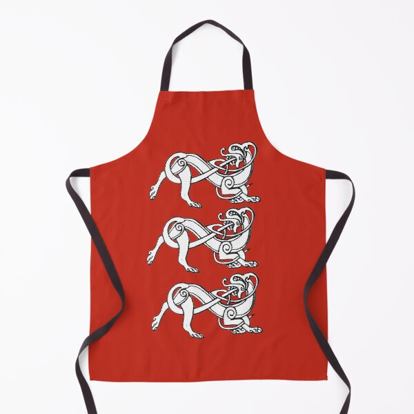 Item preview, Three Celtic Dogs on a Field of Red designed and sold by Murph's Images.