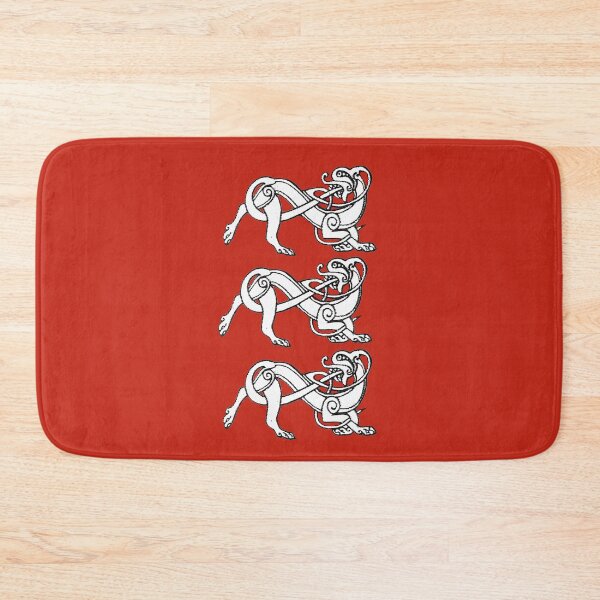 Item preview, Three Celtic Dogs on a Field of Red designed and sold by Murph's Images.