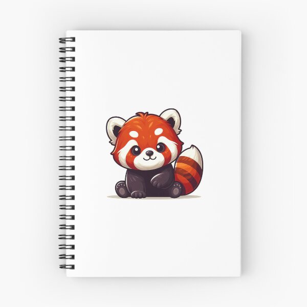 Item preview, Cute cartoon red panda sitting playfully with big eyes and fluffy fur. designed and sold by cave-canvas.