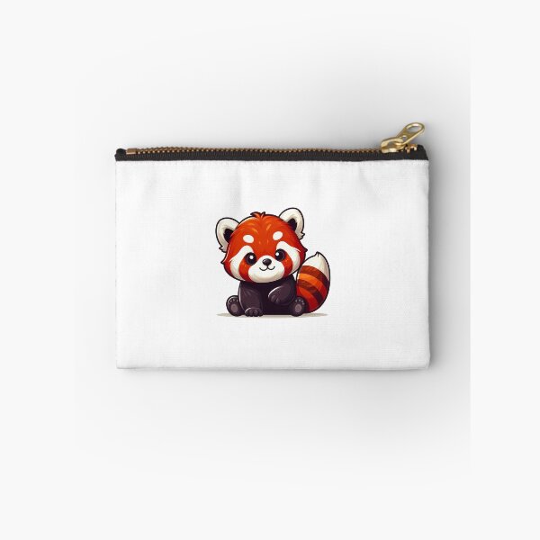Item preview, Cute cartoon red panda sitting playfully with big eyes and fluffy fur. designed and sold by cave-canvas.