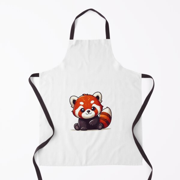 Item preview, Cute cartoon red panda sitting playfully with big eyes and fluffy fur. designed and sold by cave-canvas.