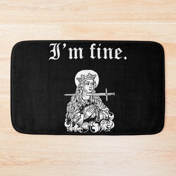 Item preview, I'm Fine Shirt, Sarcastic Medieval Woodcut, Morbid, Dark Humor designed and sold by TrevorCantela.