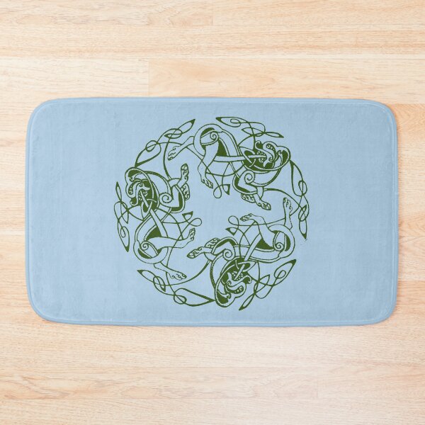 Item preview, Green Dogs of Dál Riata on Powder Blue designed and sold by Murph's Images.