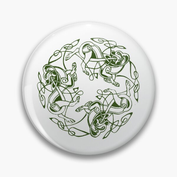 Item preview, Green Dogs of Dál Riata on White designed and sold by Murph's Images.