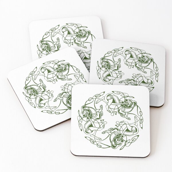 Item preview, Green Dogs of Dál Riata on White designed and sold by Murph's Images.