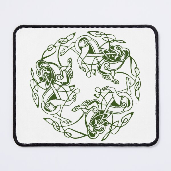 Item preview, Green Dogs of Dál Riata on White designed and sold by Murph's Images.