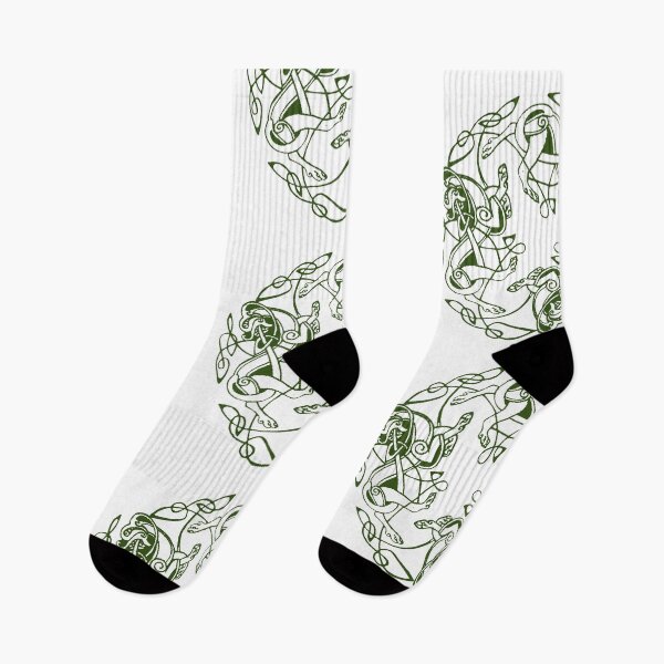 Item preview, Green Dogs of Dál Riata on White designed and sold by Murph's Images.