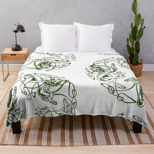 Item preview, Green Dogs of Dál Riata on White designed and sold by Murph's Images.