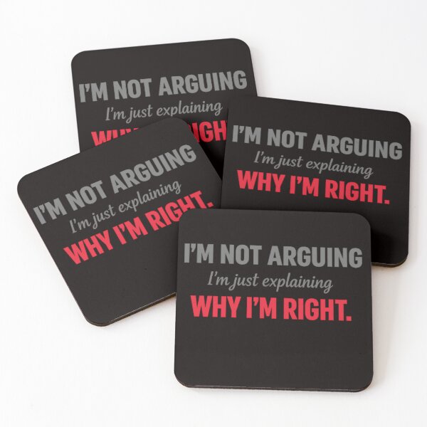 Item preview, I'm Not Arguing – Funny Sarcastic Quote Typography Design designed and sold by FrameFlow.