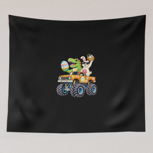 Item preview, Kids Boys Easter Monster Truck T Rex Easter Toddler Kids Boy designed and sold by scottygrindz.