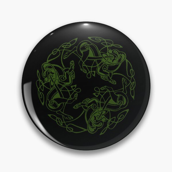 Item preview, Green Dogs of Dál Riata on Black designed and sold by Murph's Images.