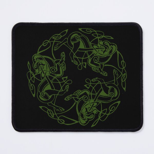 Item preview, Green Dogs of Dál Riata on Black designed and sold by Murph's Images.