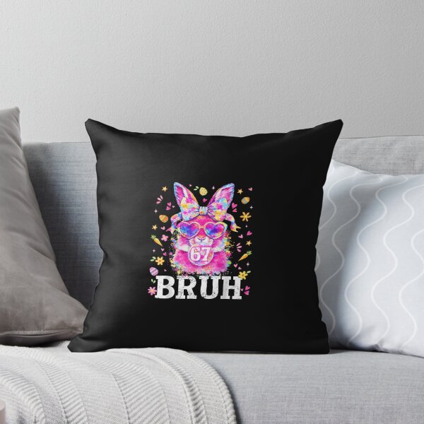 Item preview, 67 Bruh Bunny Face With Tie Dye Glasses Six Seven Easter Day designed and sold by scottygrindz.