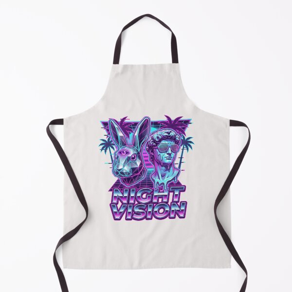 Item preview, "Night Vision" Vaporwave Synthwave Low-Poly Rabbit Tee designed and sold by benjyjump.