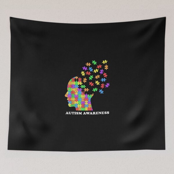 Item preview, Autism Awareness Puzzle Piece Brain Graphic designed and sold by scottygrindz.