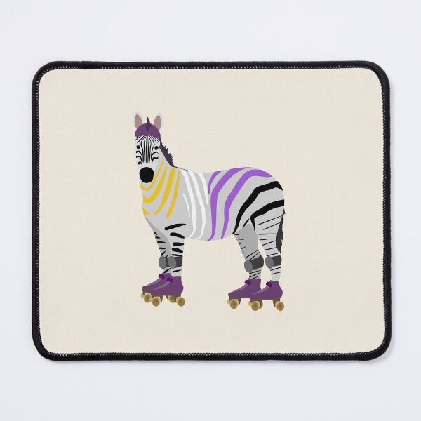 Item preview, Nonbinary Zebra plays Roller Derby designed and sold by Rose-bots plays Derby.