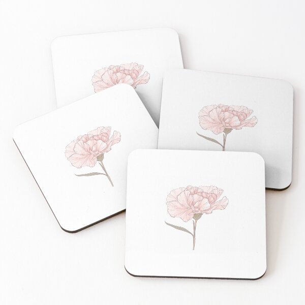 Item preview, January Birth Flower Carnation Botanical Art designed and sold by bloomandthread.