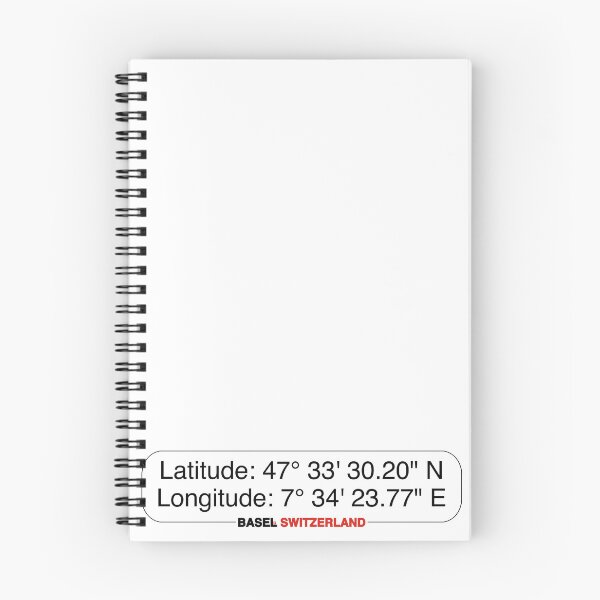 Item preview, Basel Coordinates  — 47°33′30.20″ N, 7°34′23.77″ E designed and sold by With Love From Basel.