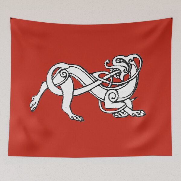 Item preview, Celtic Dog on a Field of Red designed and sold by Murph's Images.