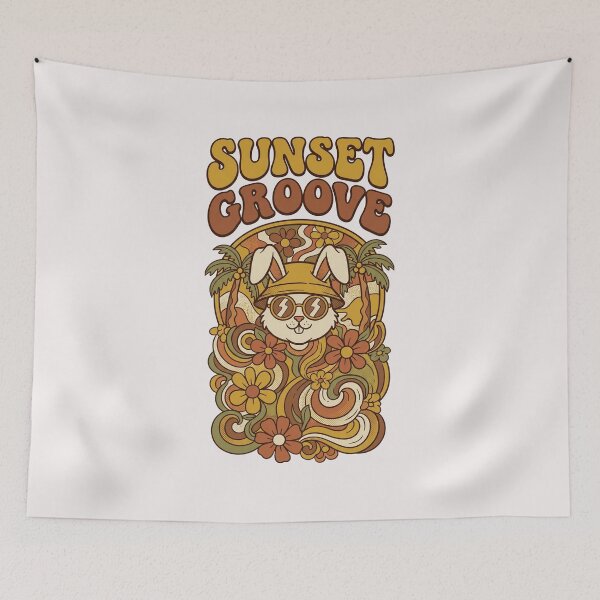 Item preview, Vintage Psychedelic Bunny Retro Sunglasses Summer Graphic designed and sold by benjyjump.