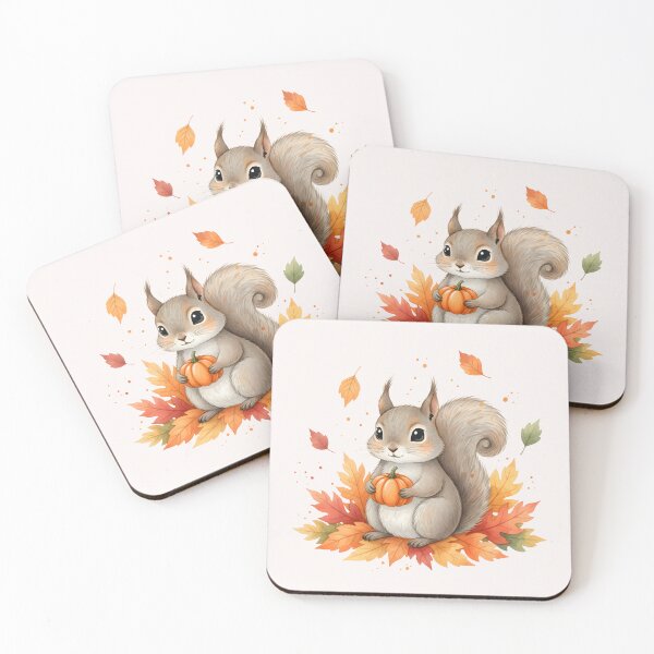 Item preview, Cute Squirrel Holding Pumpkin designed and sold by naragon4289.