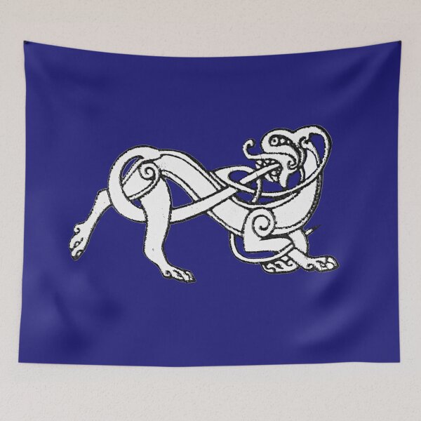 Item preview, Celtic Dog on a Field of Blue  designed and sold by Murph's Images.