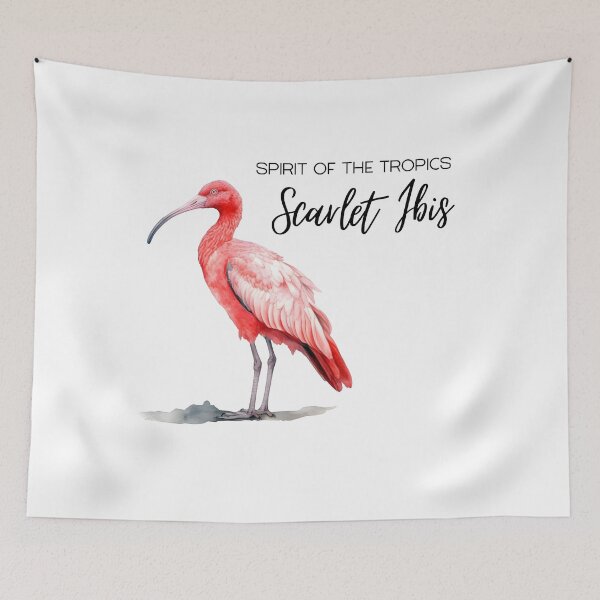 Item preview, Scarlet Ibis – Stunning Tropical Red Bird Wildlife Art designed and sold by ArcticFoxStudio.