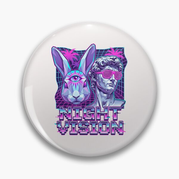 Item preview, Retro 80s Arcade Cyber Bunny Glitch Art Graphic designed and sold by benjyjump.