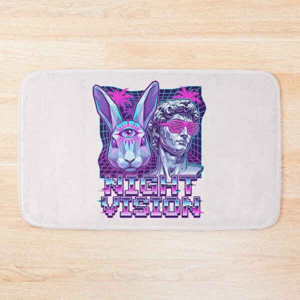 Item preview, Retro 80s Arcade Cyber Bunny Glitch Art Graphic designed and sold by benjyjump.