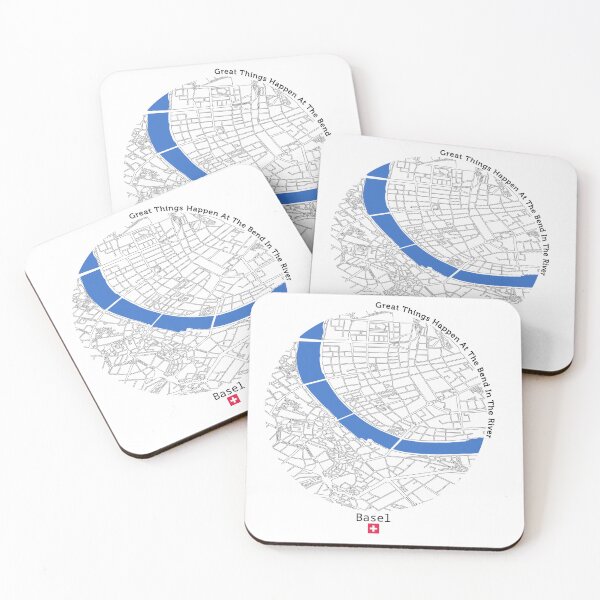 Item preview, Great Things Happen At The Bend In The River - Basel designed and sold by With Love From Basel.