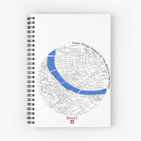 Item preview, Great Things Happen At The Bend In The River - Basel designed and sold by With Love From Basel.