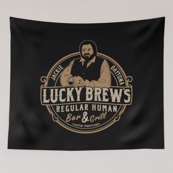 Item preview, Jackie Daytona - Lucky Brews Regular Human Bar and Grill  designed and sold by Anwarbouchagour.