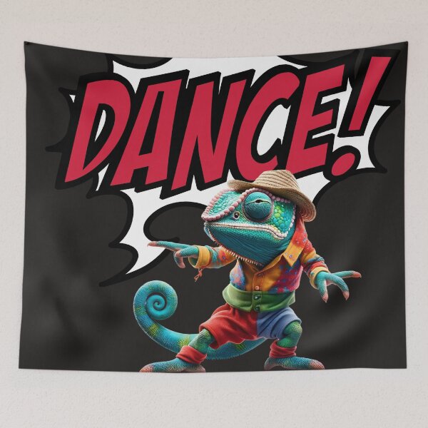 Item preview, Rhythmic Reptile - Gecko Groove Art designed and sold by Mini Pixel Perfect Co..