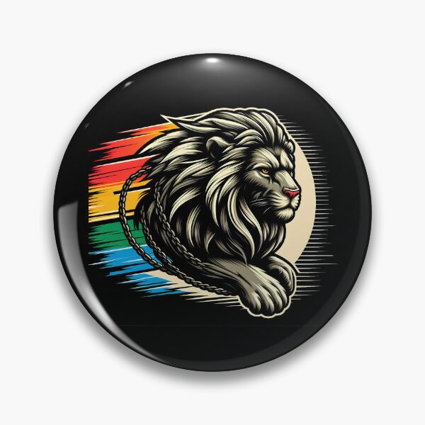 Item preview, Dynamic lion illustration with bold colors, showcasing strength and power in motion. designed and sold by beast-net.