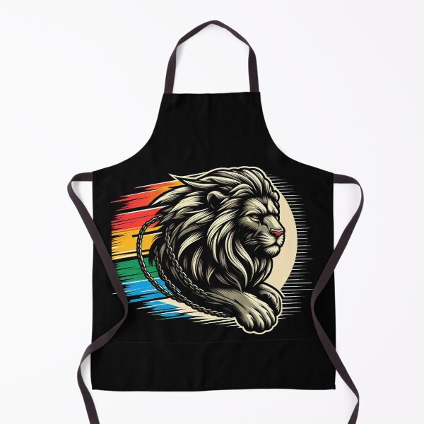Item preview, Dynamic lion illustration with bold colors, showcasing strength and power in motion. designed and sold by beast-net.