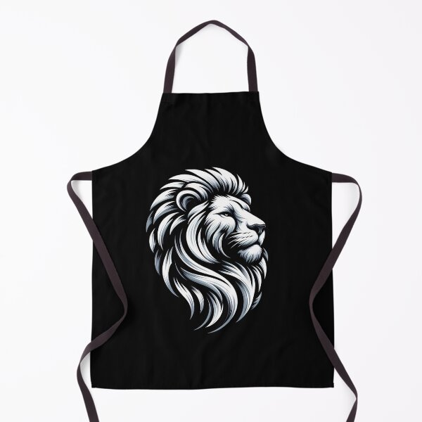Item preview, Stylized illustration of a lion, showcasing its majestic mane and fierce expression in a sleek design. designed and sold by beast-net.