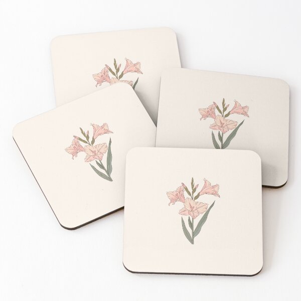 Item preview, August Birth Flower Gladiolus Botanical Art designed and sold by bloomandthread.